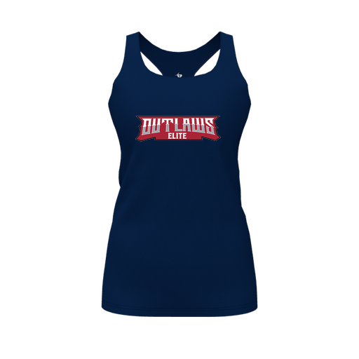 [FT0TRBNV-FYS-LOGO2] Decker Racerback Tank Top (Female Youth S, Navy, Logo 2)