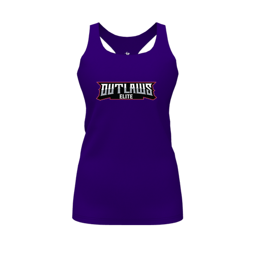 [FT0TRBPP-FYS-LOGO1] Decker Racerback Tank Top (Female Youth S, Purple, Logo 1)