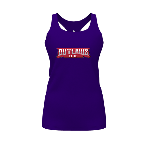 [FT0TRBPP-FYS-LOGO2] Decker Racerback Tank Top (Female Youth S, Purple, Logo 2)