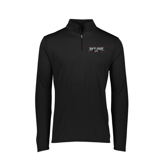 [FTLQFLBK-FAXS-LOGO1] Decker Women's Flex-Lite 1/4 Zip Shirt (Female Adult XS, Black, Logo 1)