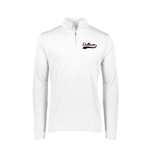 [FTLQFLWH-FAXS-LOGO3] Decker Women's Flex-Lite 1/4 Zip Shirt (Female Adult XS, White, Logo 3)