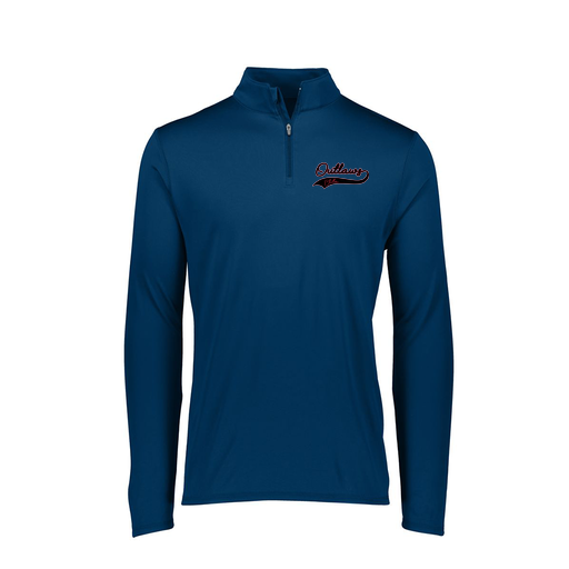 [FTLQFLNV-FAXS-LOGO3] Decker Women's Flex-Lite 1/4 Zip Shirt (Female Adult XS, Navy, Logo 3)