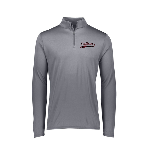 [FTLQFLGY-FAXS-LOGO3] Decker Women's Flex-Lite 1/4 Zip Shirt (Female Adult XS, Gray, Logo 3)