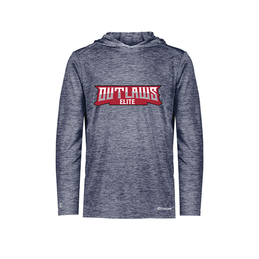 [FOLHCGNV-YS-LOGO2] Decker Youth Charge Hoodie (Youth S, Navy, Logo 2)