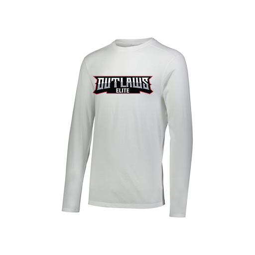 [FTLCUBWH-YS-LOGO1] Decker Youth Tri-Blend T-Shirt - Long Sleeve (Youth S, White, Logo 1)