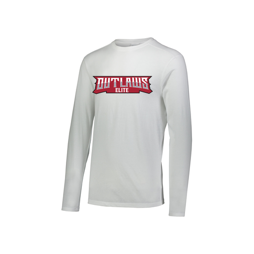 [FTLCUBWH-YS-LOGO2] Decker Youth Tri-Blend T-Shirt - Long Sleeve (Youth S, White, Logo 2)